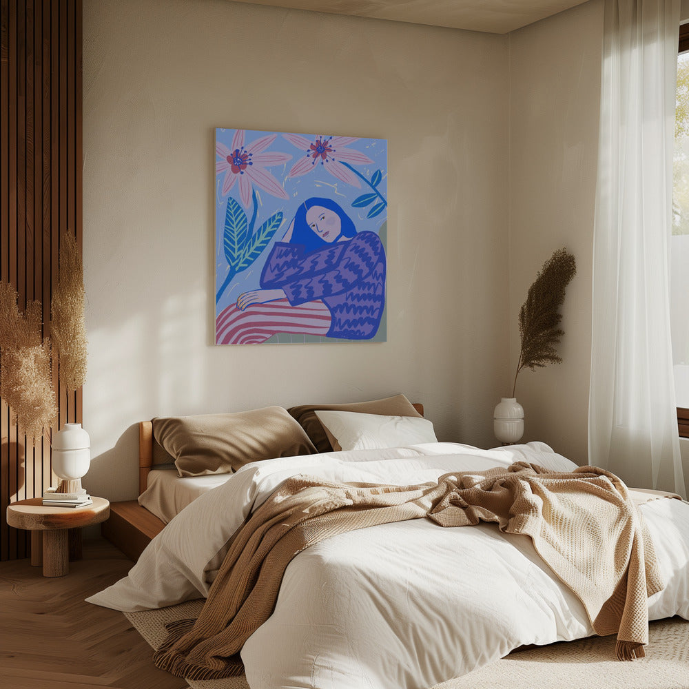 Sitzende Dame | Leinwand