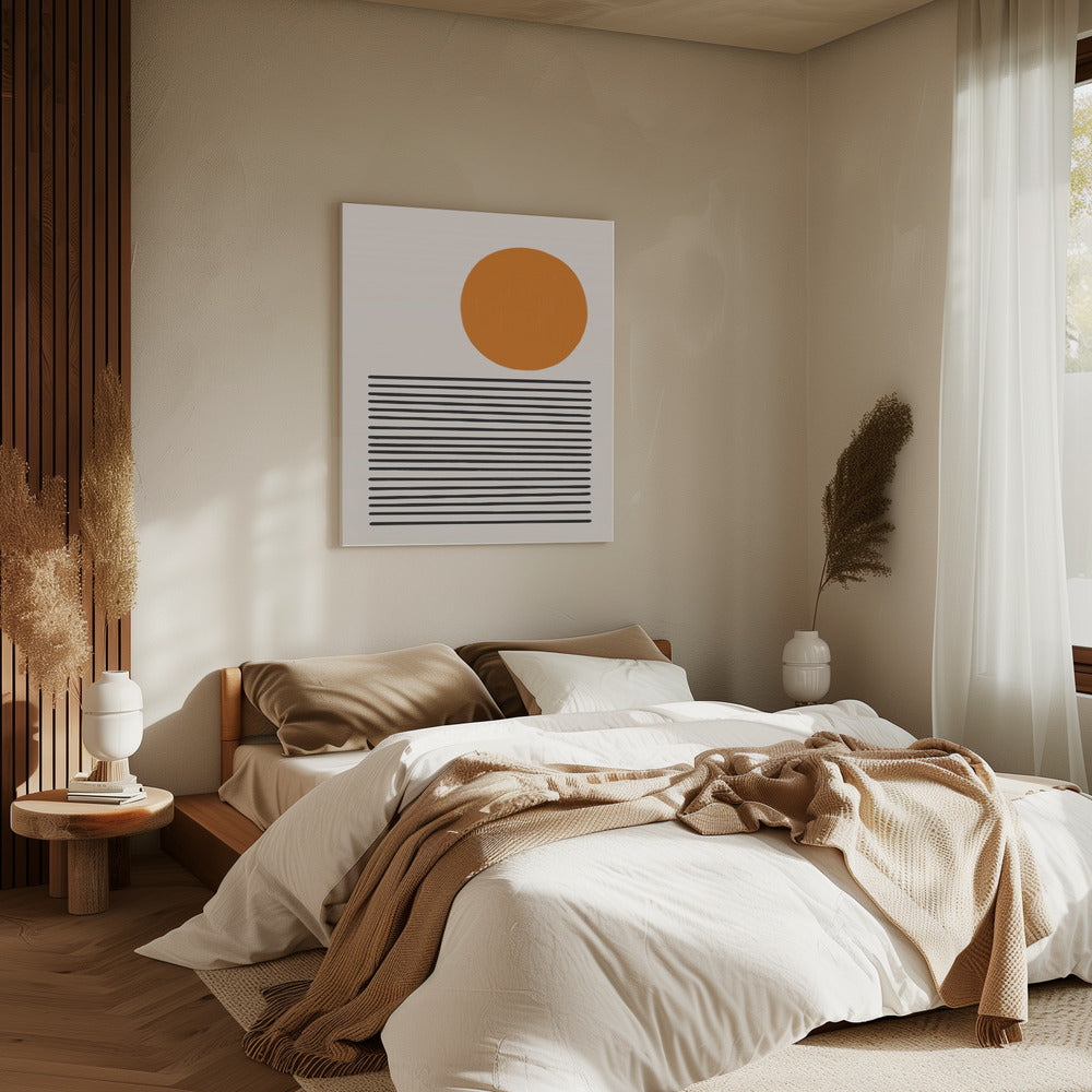 Minimalistische Meereslandschaft | Leinwand