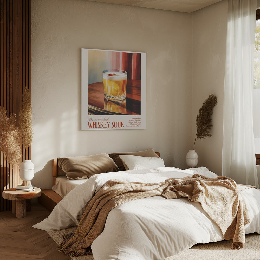 Klassische Cocktails - Whiskey Sour | Leinwand