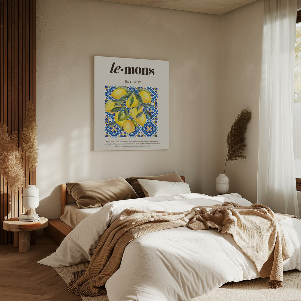 Zitronen Beige | Leinwand