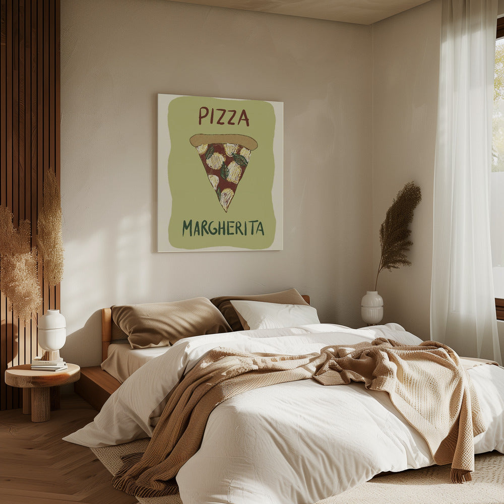 Pizza Margherita | Leinwand