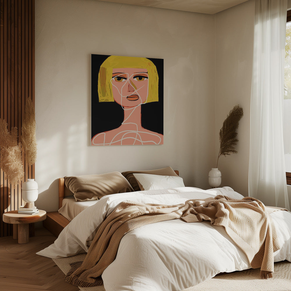 Gefesselte Frau Tangled | Leinwand