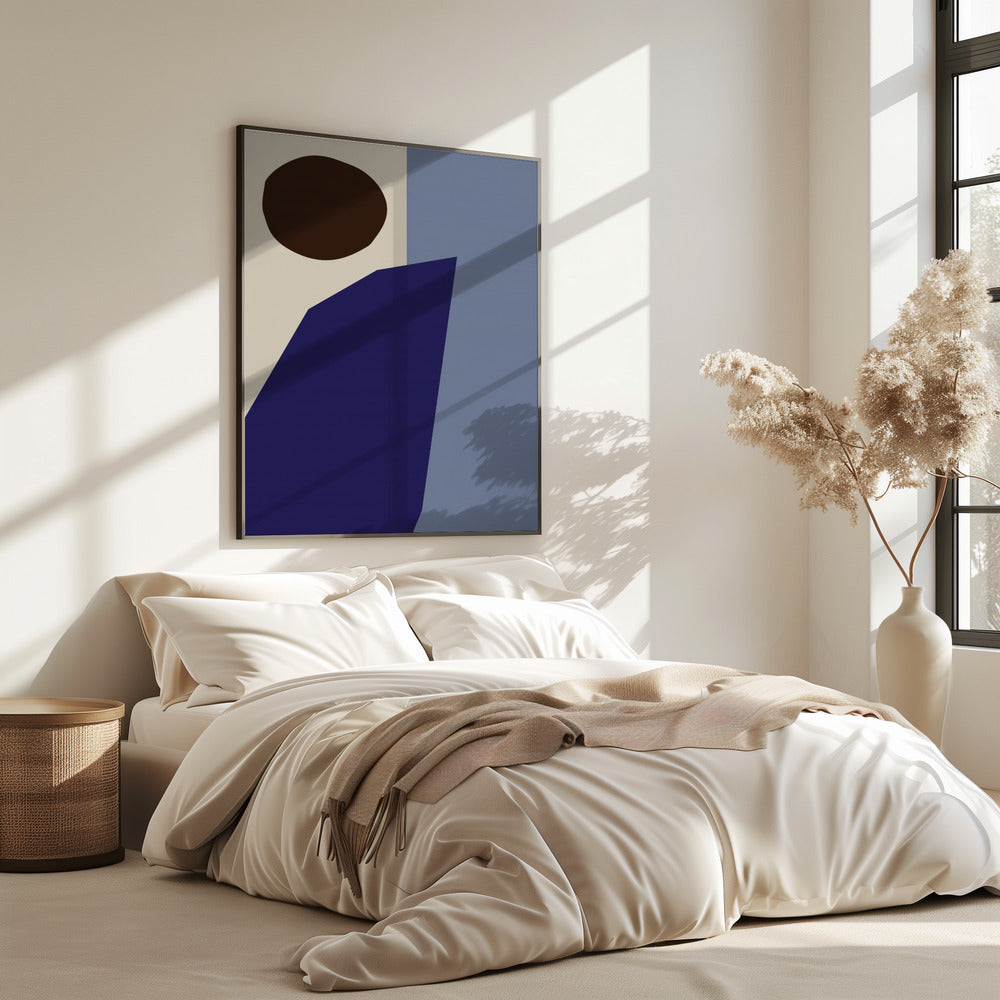 Farbblöcke 02 Blau | Poster