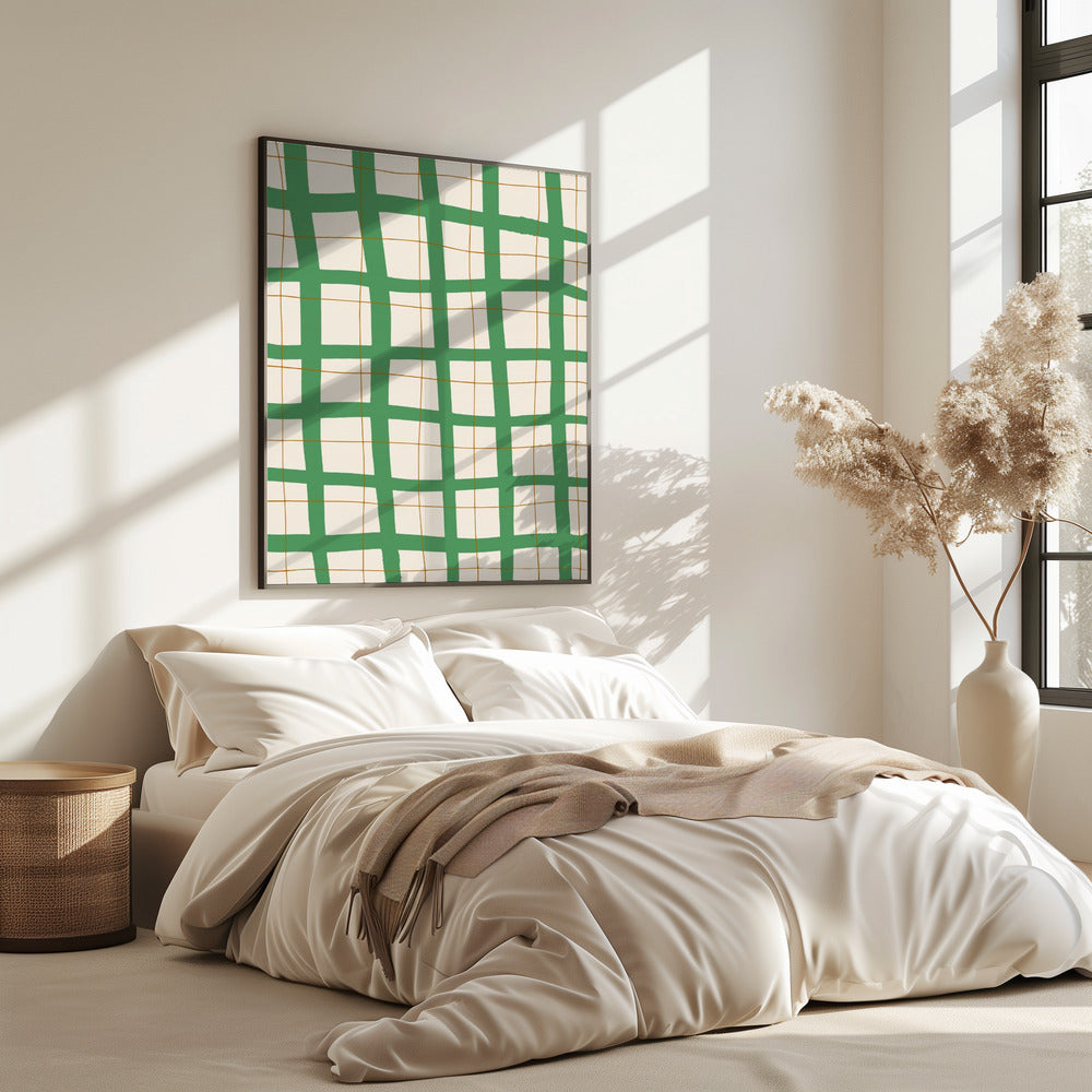 Grünes Gitter | Poster
