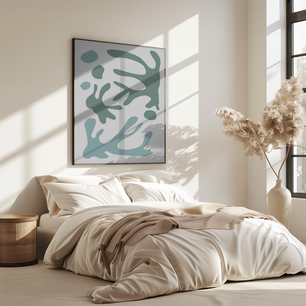 Seaweed Teal No 1 | Poster