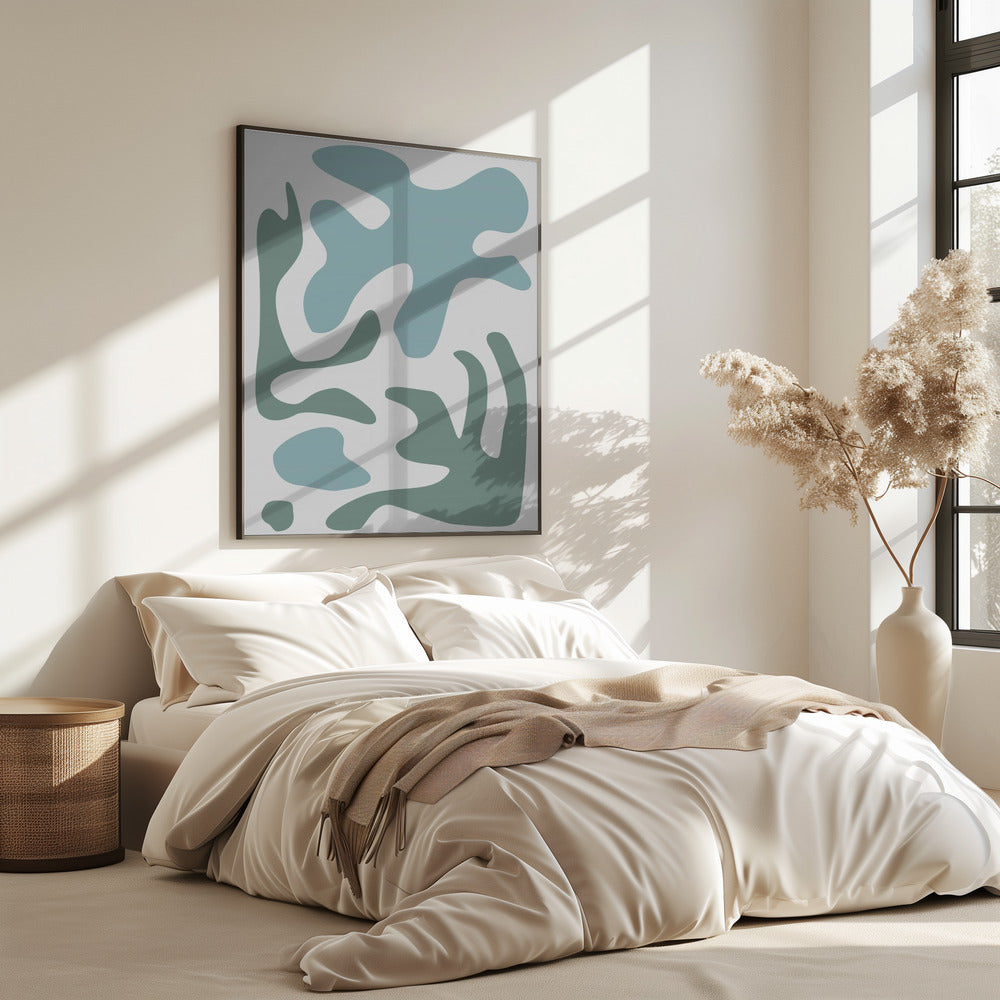 Seaweed Teal No 2 | Poster