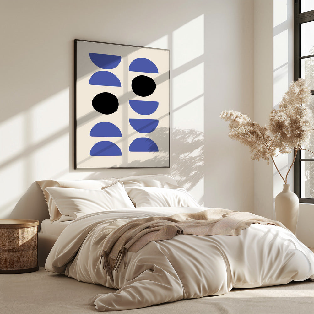 Blaue Formen | Poster