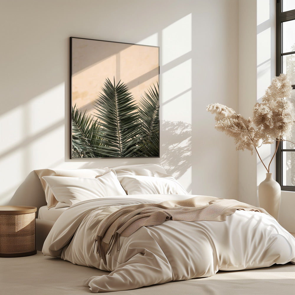 Palmblätter und Wand_1 | Poster