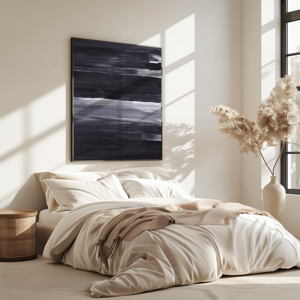 Ausdrucksstarke monochrome Striche | Poster