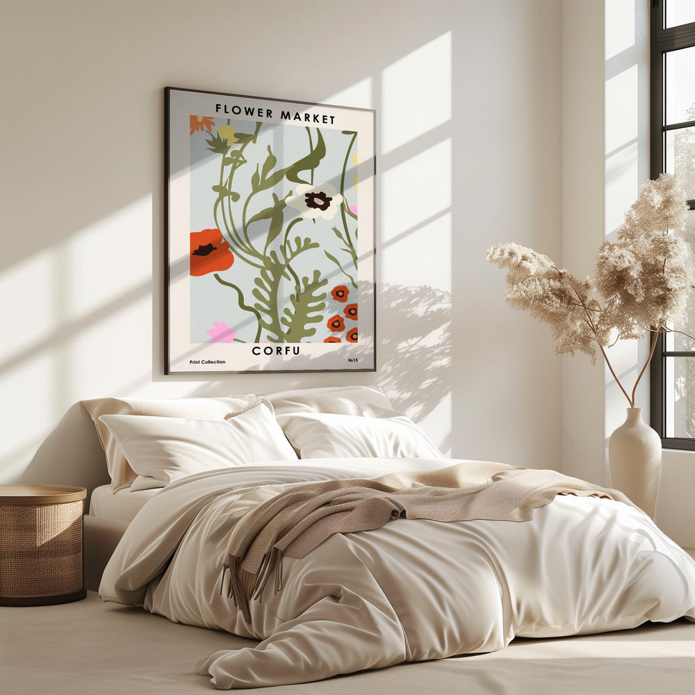 Blumenmarkt Korfu | Poster