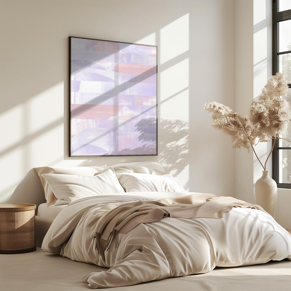 Pastel Hues Of Lavender And Peach | Poster