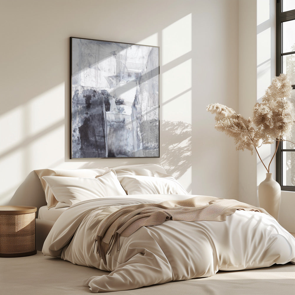 Monochrome Pinselstriche | Poster