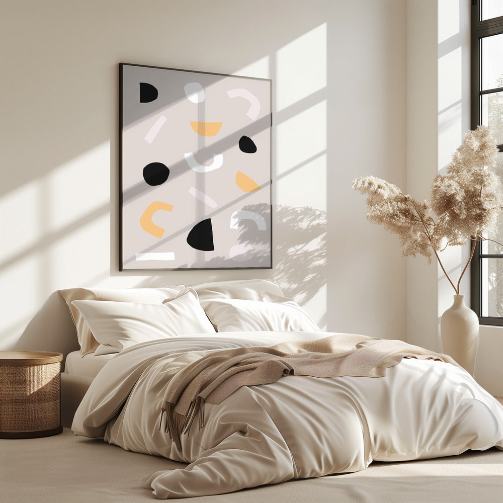 Geometrische Formen in neutralen Tönen | Poster