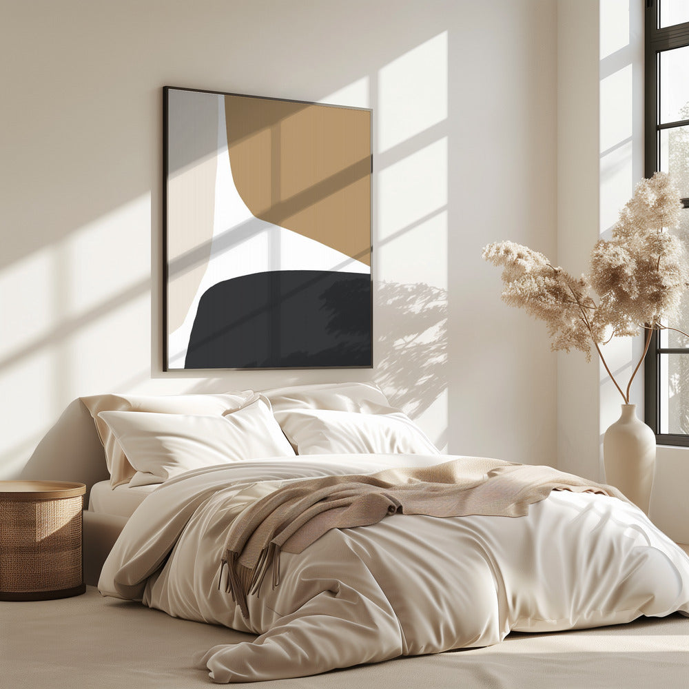 Geometrische Formen in neutralen Tönen | Poster