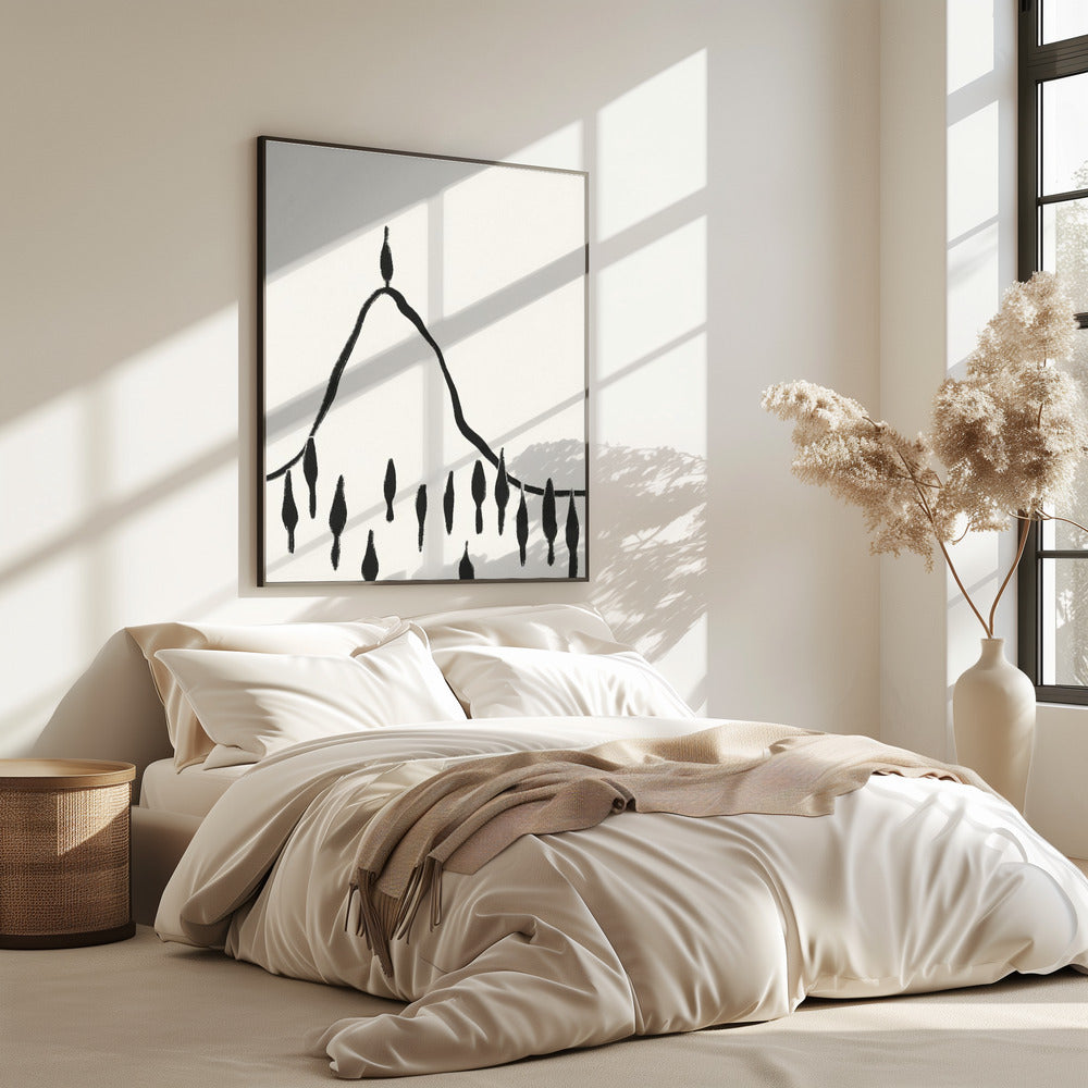 Minimale Linienlandschaft #2 | Poster