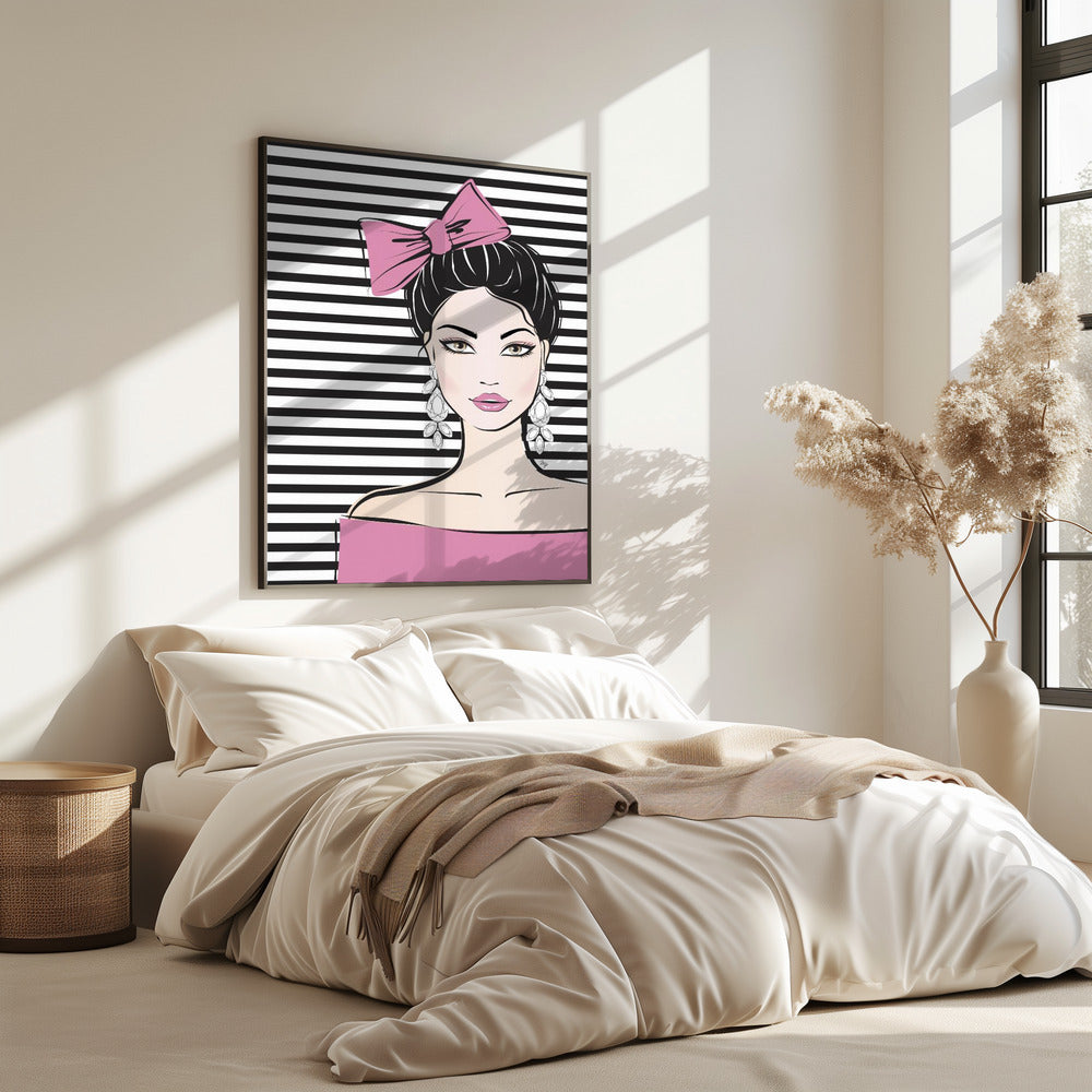 Gestreifte Eleganz | Poster
