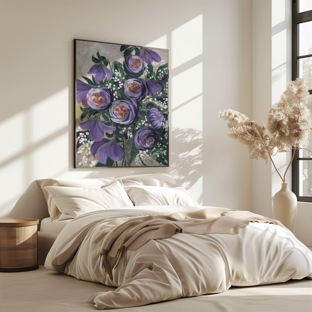 Aaliyah malerische englische Rosen | Poster