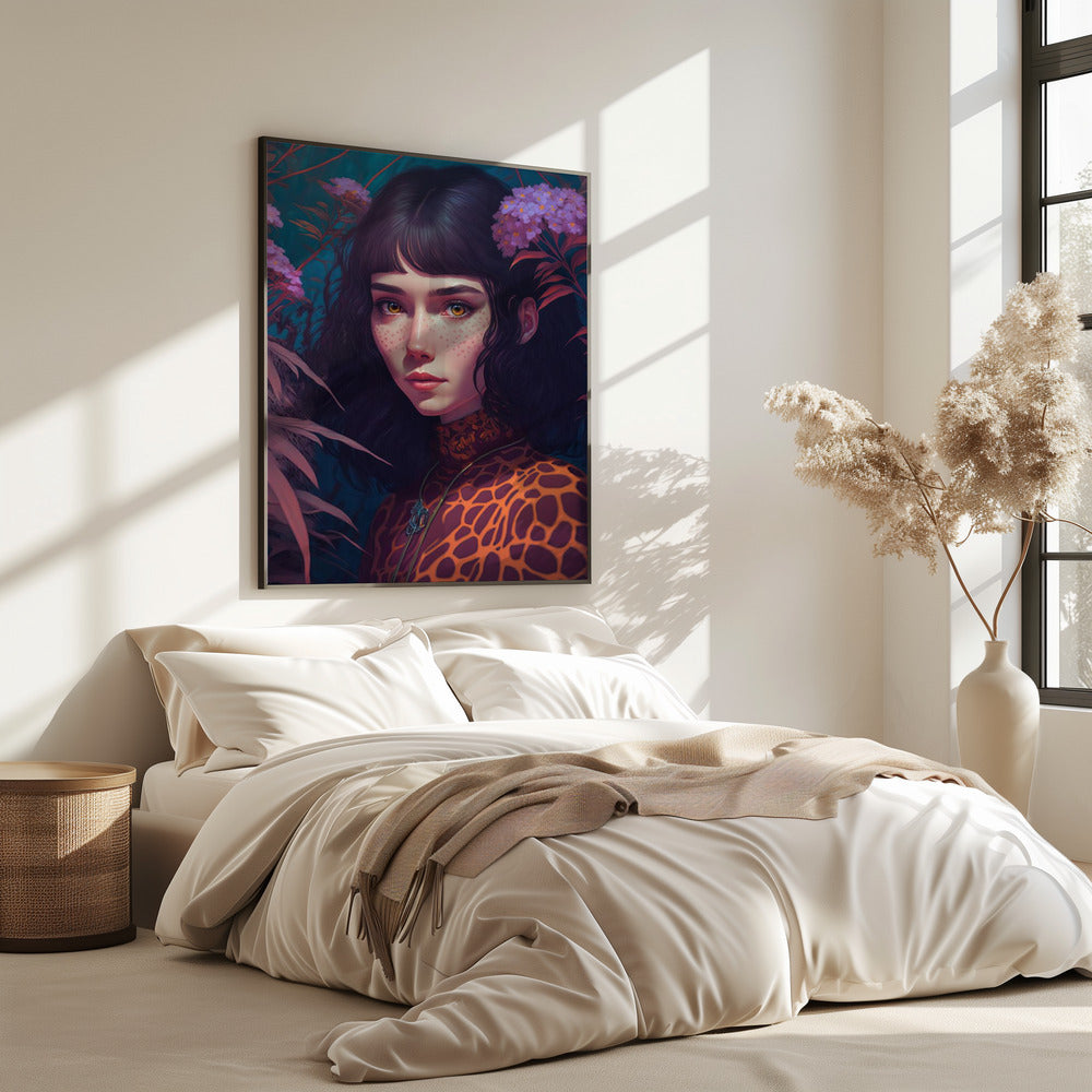 Mystical Bloom Gaze | Poster