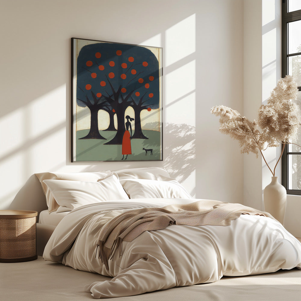 Verträumter Spaziergang durch den Obstgarten | Poster