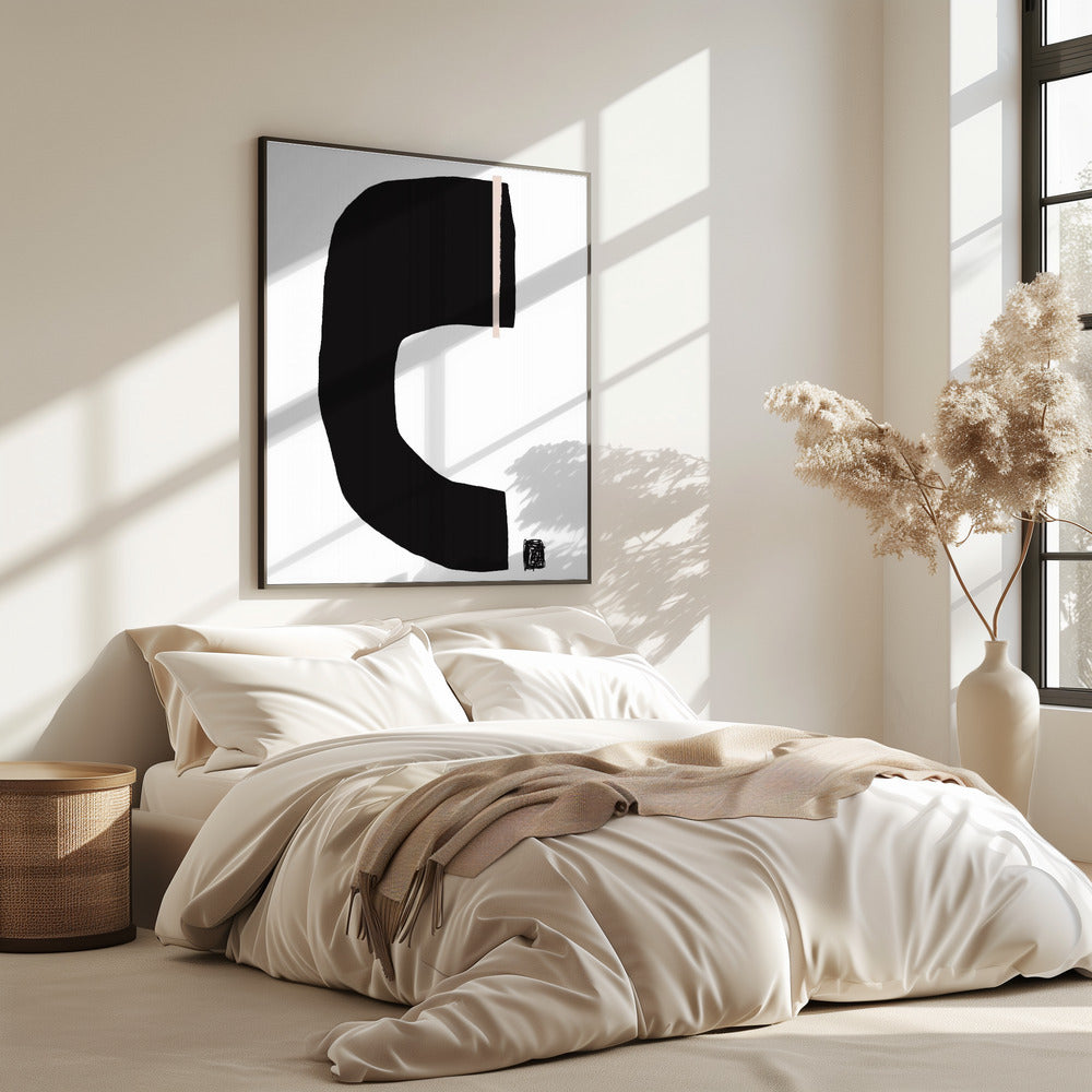 Schwarze geometrische Formen | Poster