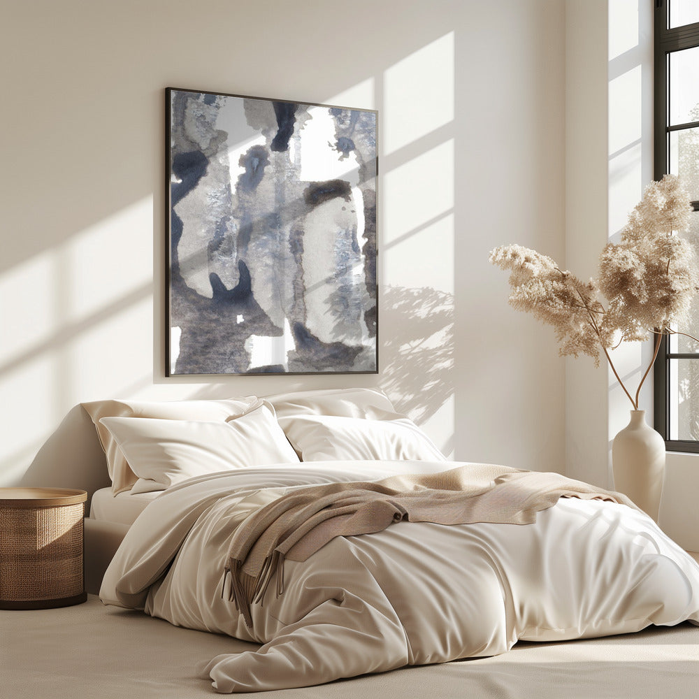 Monochromatic Palette Of Grays And Whites | Poster