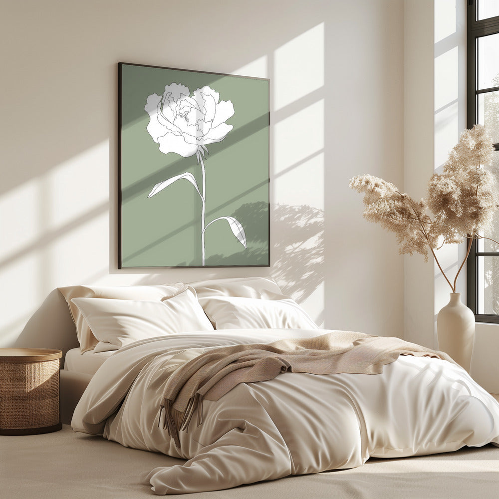 Rose in Grün | Poster