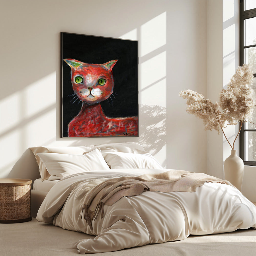 Rote Katze | Poster