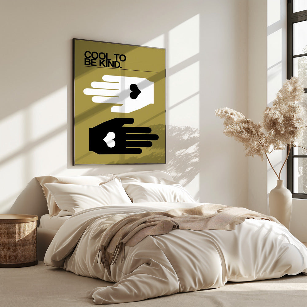 Cool, freundlich zu sein, Olive | Poster