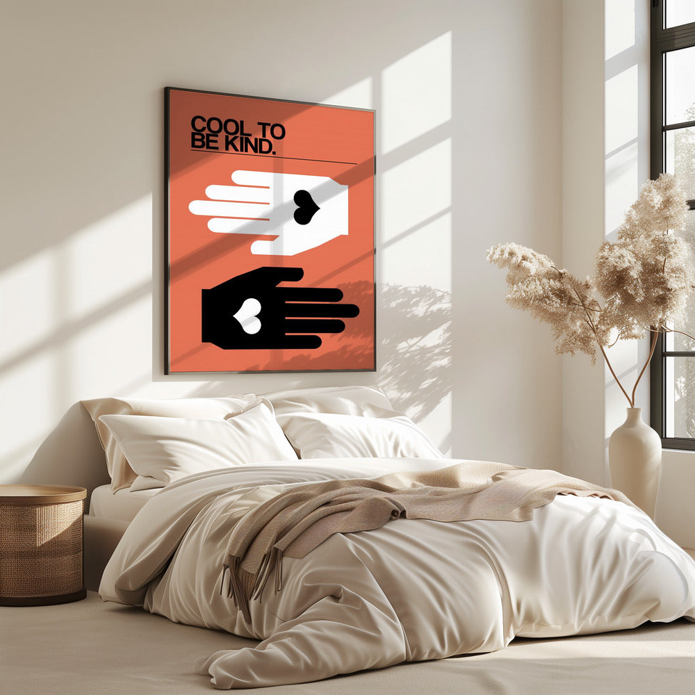 Cool, freundlich zu sein, Lachs | Poster