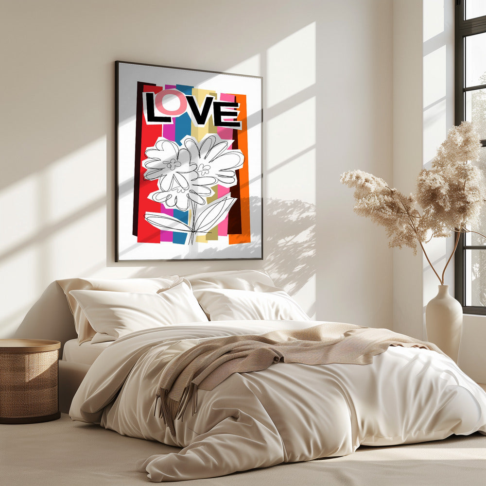 Kritzelblume Sommerfrüchte | Poster