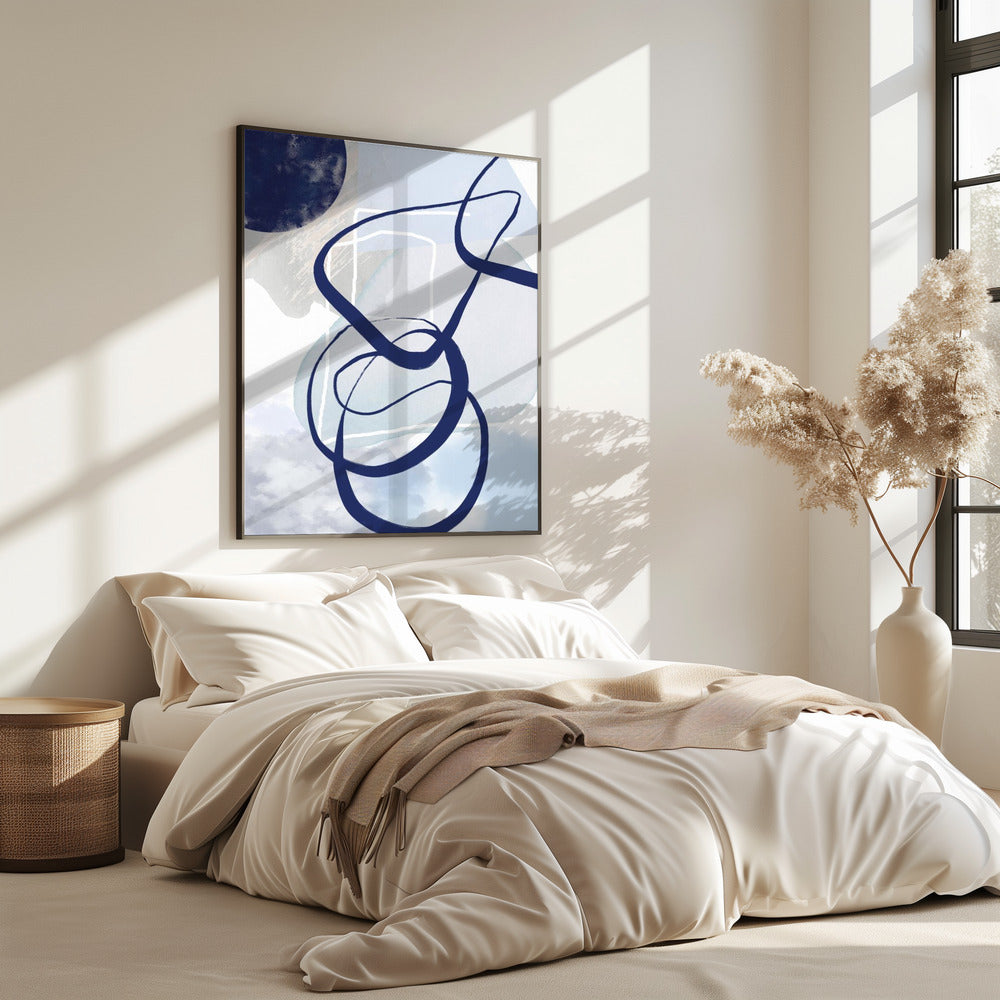 Blaue Linien-2 | Poster