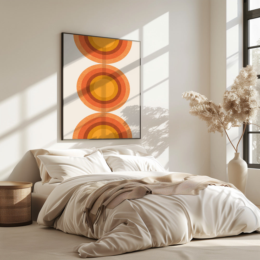 Retro Sun Circles | Poster