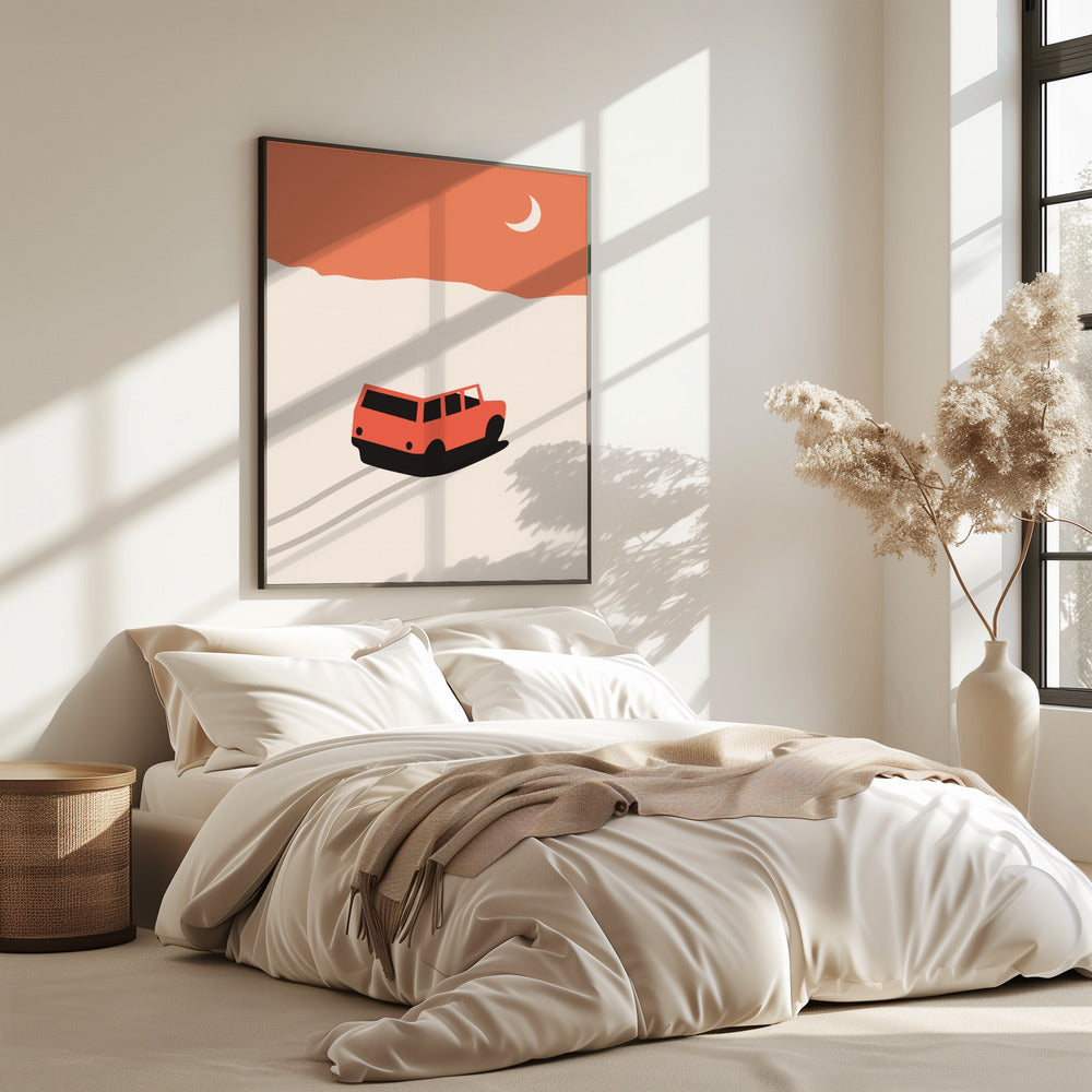 Auto in der Wüste | Poster