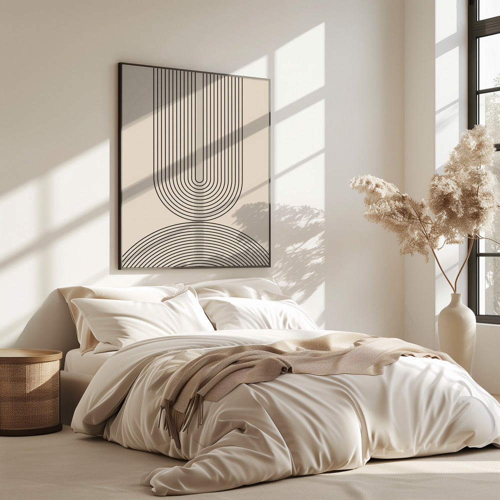 Schwarze Linienkunst | Poster