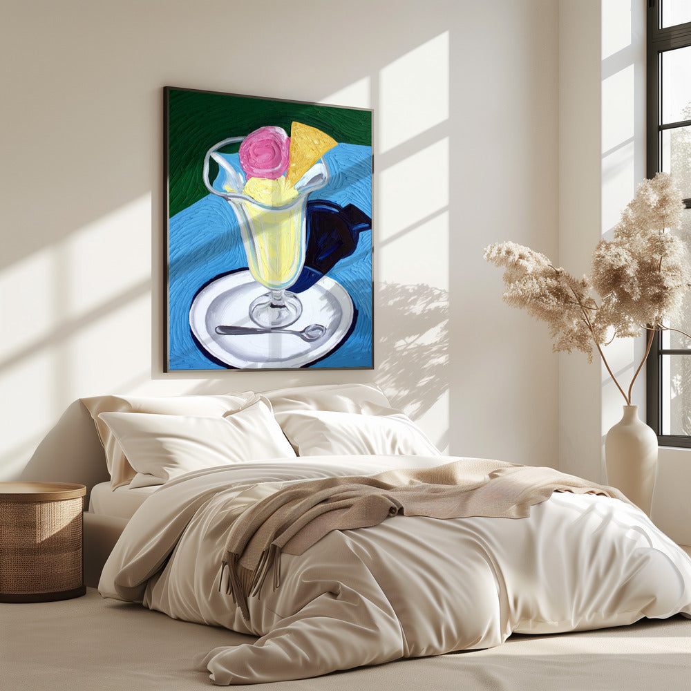 Himbeer- und Vanilleeis | Poster
