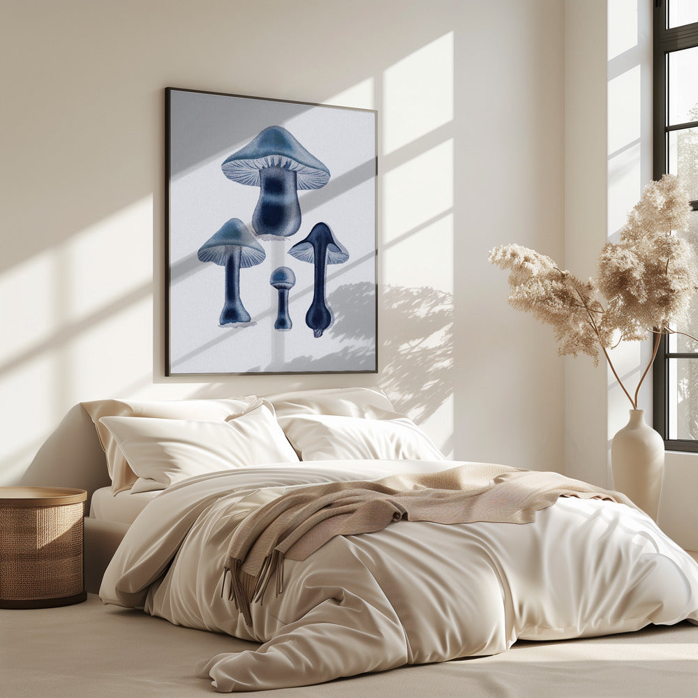 Agaricus Bulbosus - Blau | Poster