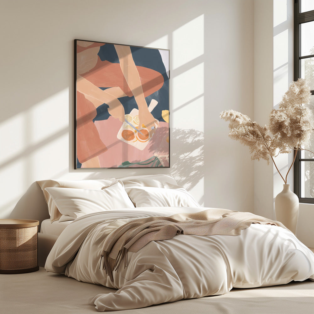 Grapefruits schneiden | Poster