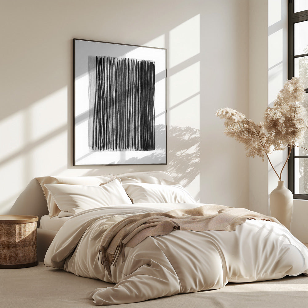 Monochrome Streifen | Poster