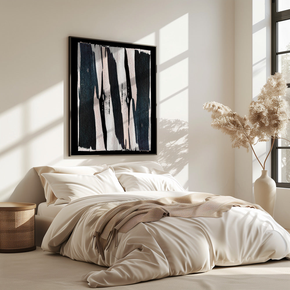 Monochrome Streifen | Poster