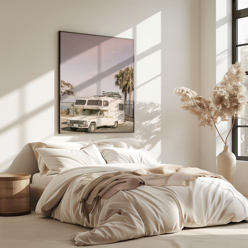 Geparktes Vintage-Wohnmobil | Poster