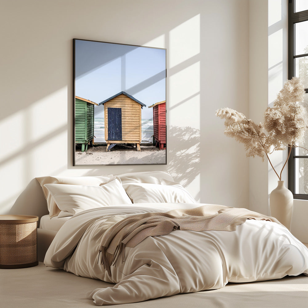 Bunte Strandhütten | Poster