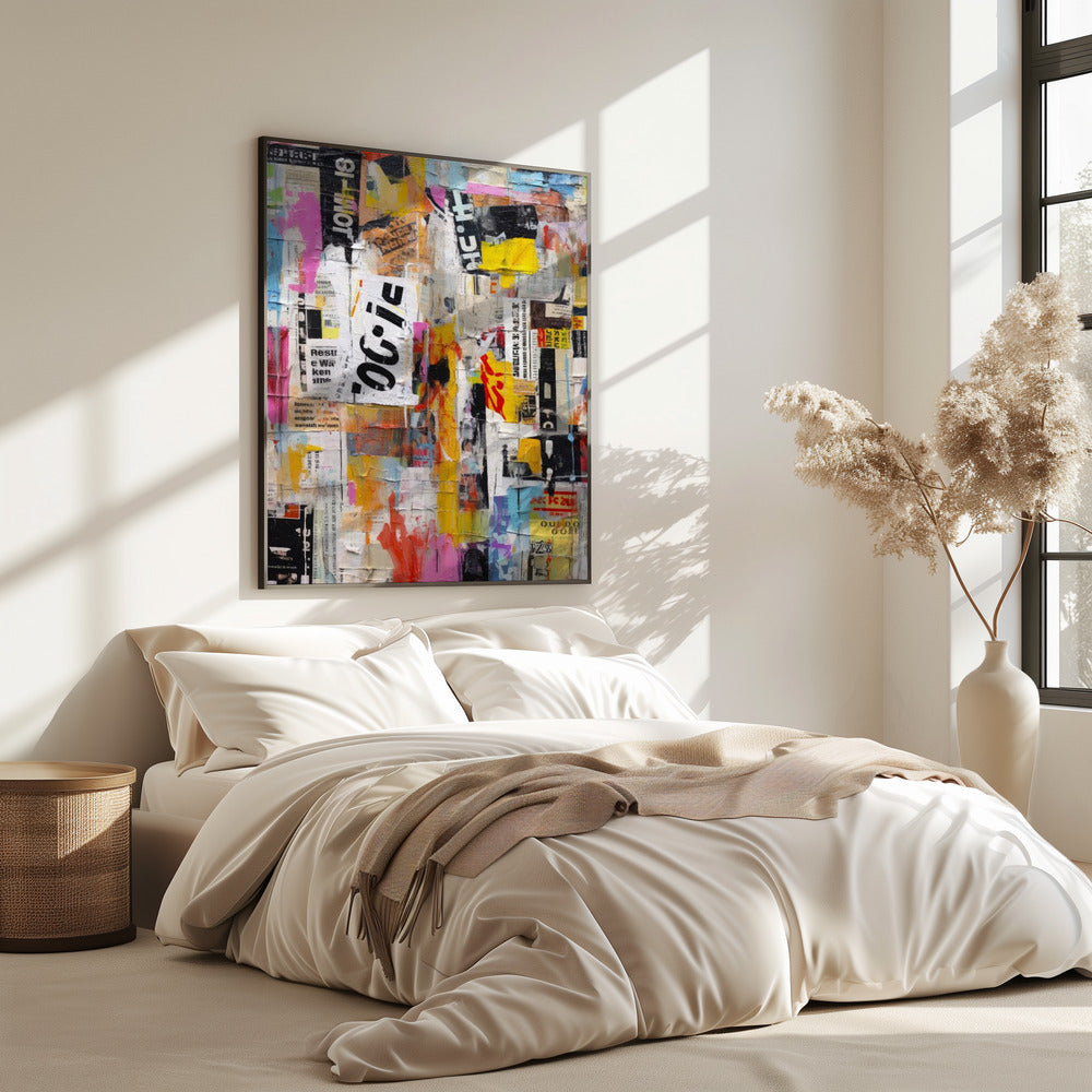 Urban Collage Burst | Poster