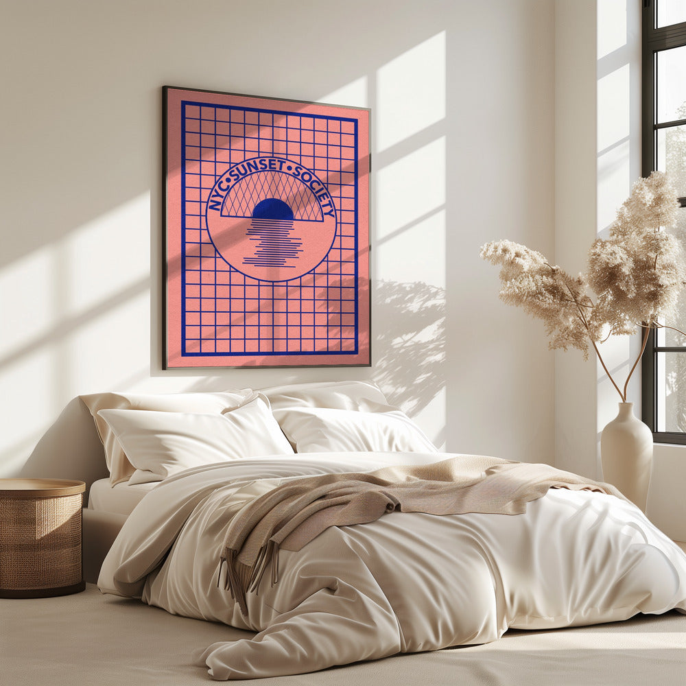 NYC Sunset Society Blau | Poster