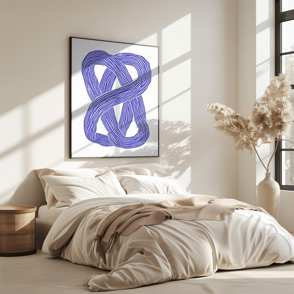 Blaue Unendlichkeitsschleife | Poster