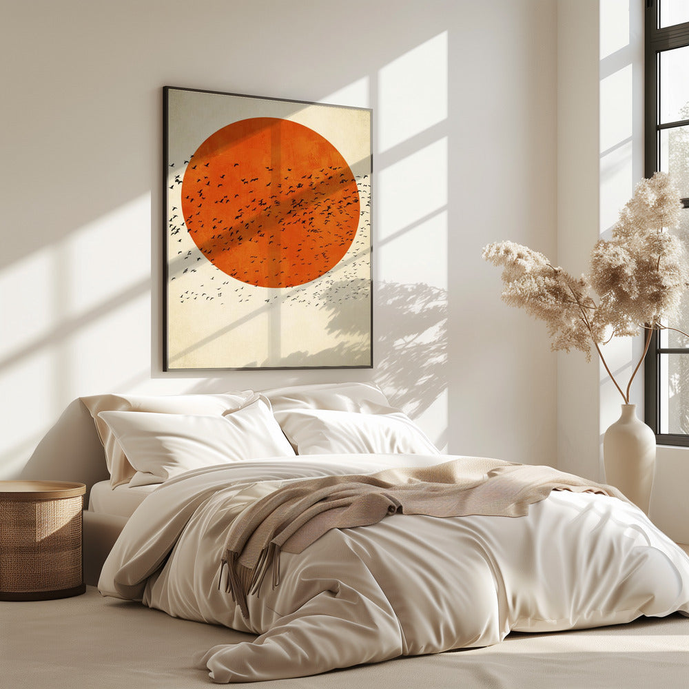 Vögel in der Sonne | Poster