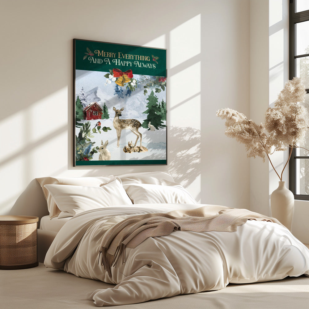 Fröhliche Waldszene | Poster