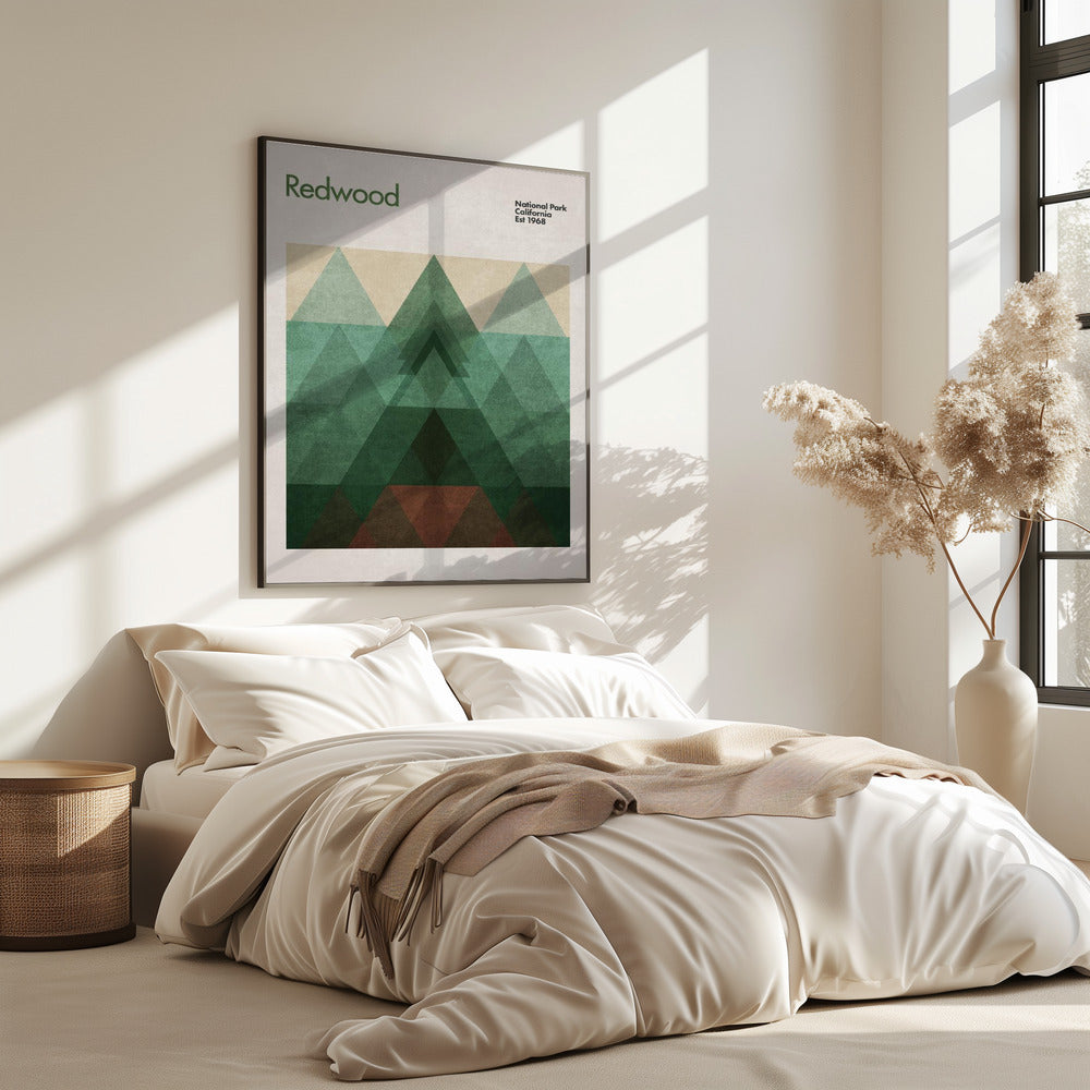 Dreieckiger Redwood | Poster