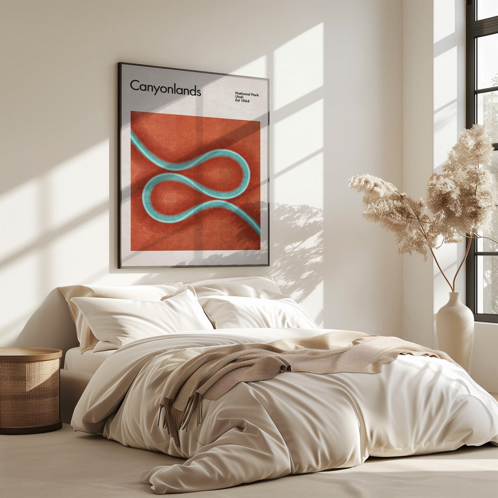 Gewundene Flusspfade | Poster