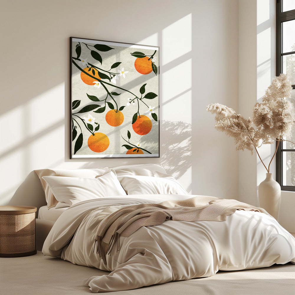 Orangen in Blüte | Poster