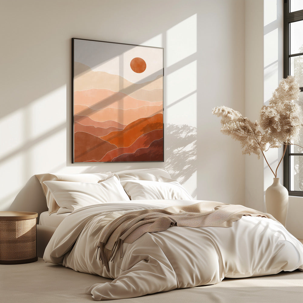 Sonnenaufgang in der Wüste | Poster